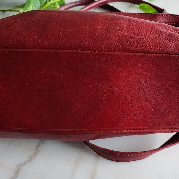 Floto Red Leather Bag - Picture 4 of 12